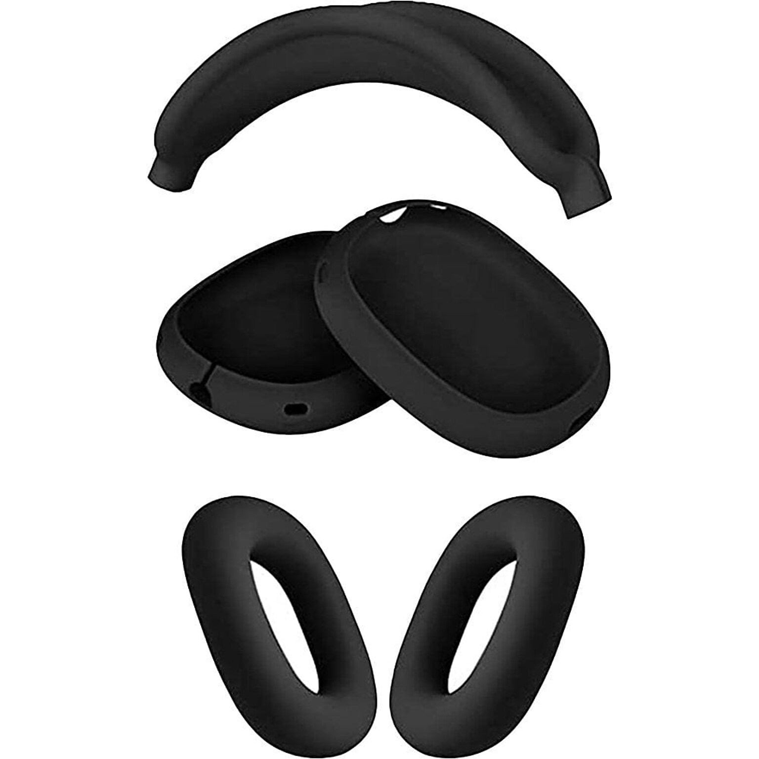 SaharaCase Silicone Combo Kit Case for Apple AirPods Max Headphones, Black (HP00120)