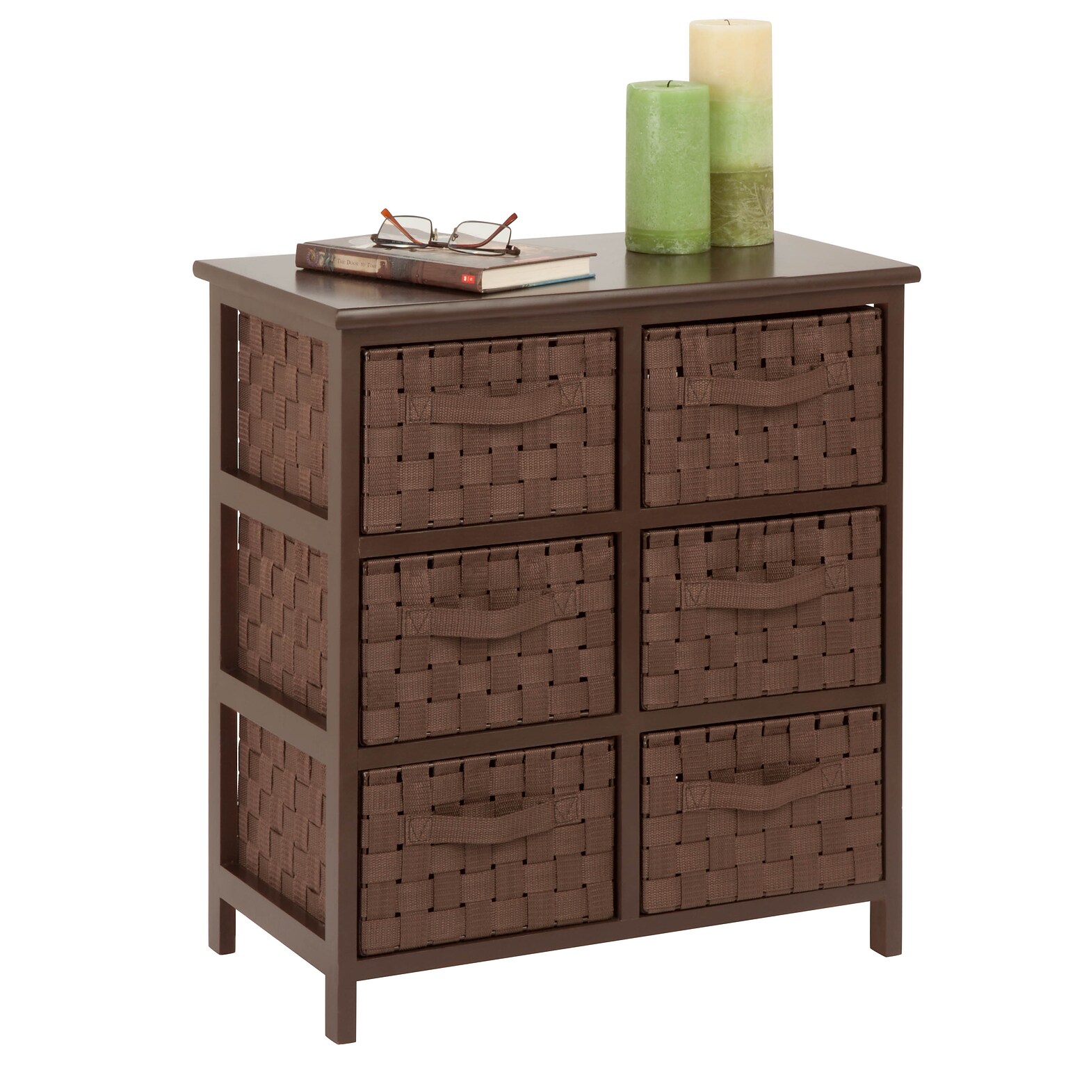 Honey-Can-Do 6-Drawer Standalone Storage, Java Brown (TBL-03758)