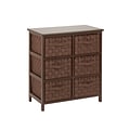 Honey-Can-Do 6-Drawer Standalone Storage, Java Brown (TBL-03758)