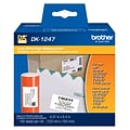 Brother DK-1247 Large Shipping Paper Labels, 6-4/10 x 4-7/100, Black on White, 180 Labels/Roll (DK