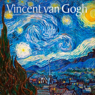 2024 BrownTrout Vincent van Gogh 12 x 12 Monthly Wall Calendar (9781975465520)