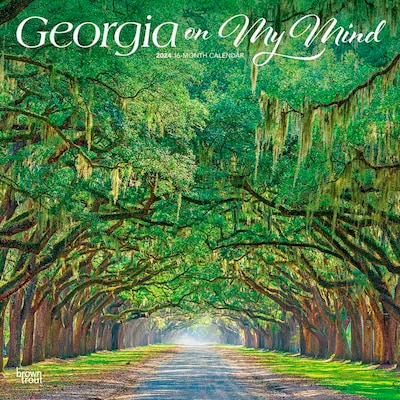 2024 BrownTrout Georgia on My Mind 12 x 12 Monthly Wall Calendar (9781975467265)