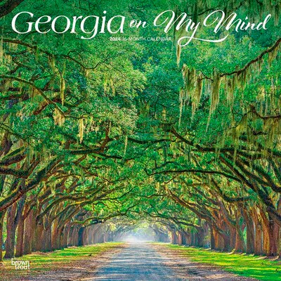 2024 BrownTrout Georgia on My Mind 12 x 12 Monthly Wall Calendar (9781975467265)