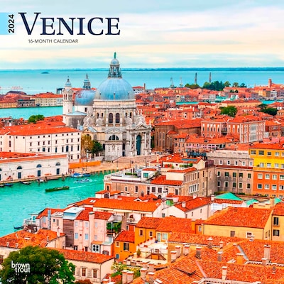 2024 BrownTrout Venice 12 x 12 Monthly Wall Calendar (9781975467685)