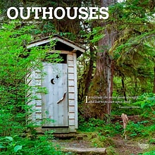 2024 BrownTrout Outhouses 12 x 12 Monthly Wall Calendar (9781975464424)