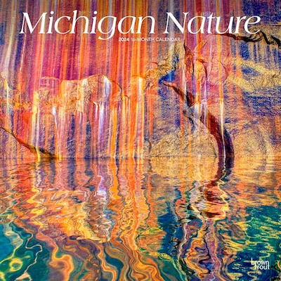 2024 BrownTrout Michigan Nature 12 x 12 Monthly Wall Calendar (9781975463953)