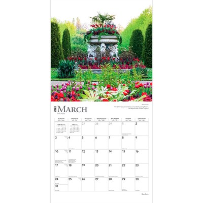 2024 BrownTrout Gardens 12" x 12" Monthly Wall Calendar (9781975462789)