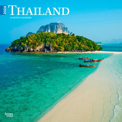 2024 BrownTrout Thailand 12 x 12 Monthly Wall Calendar (9781975467654)