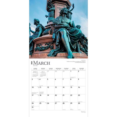 2024 BrownTrout Germany 12" x 12" Monthly Wall Calendar (9781975467487)