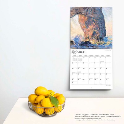 2024 BrownTrout Claude Monet 12" x 12" Monthly Wall Calendar (9781975464059)