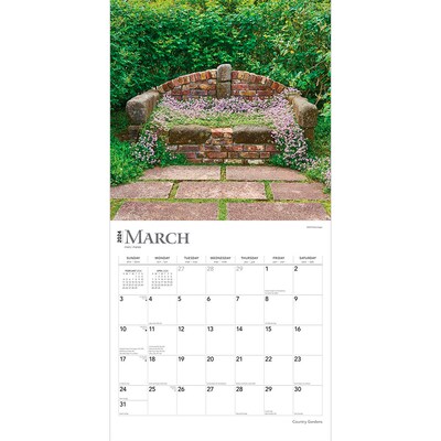 2024 BrownTrout Country Gardens 12" x 12" Monthly Wall Calendar (9781975462451)