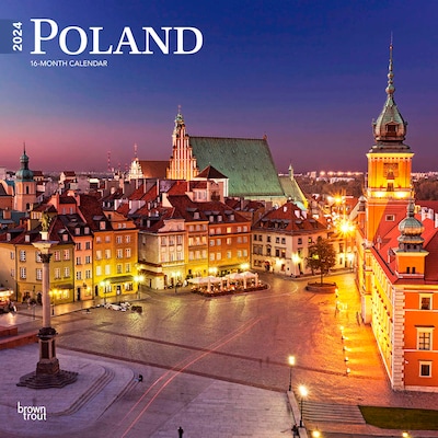 2024 BrownTrout Poland 12 x 12 Monthly Wall Calendar (9781975467562)