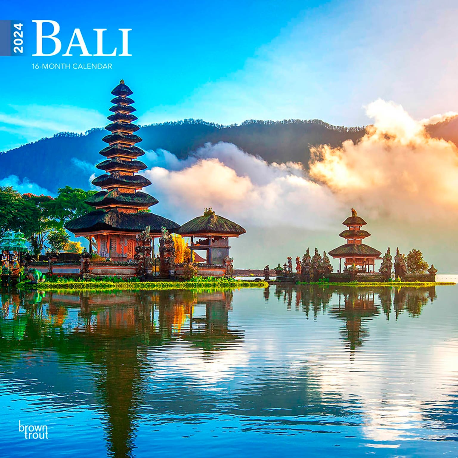 2024 BrownTrout Bali 12 x 12 Monthly Wall Calendar (9781975467395)