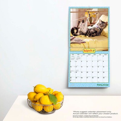 2024 BrownTrout Avanti Cranky Kitties 12" x 12" Monthly Wall Calendar (9781975466503)