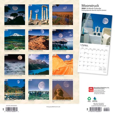 2024 BrownTrout Moonstruck 12 x 12 Monthly Wall Calendar (9781975464097)