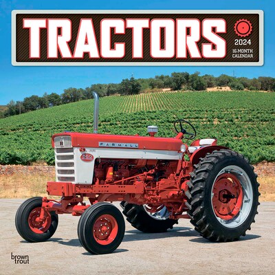 2024 BrownTrout Tractors 12 x 12 Monthly Wall Calendar (9781975465407)