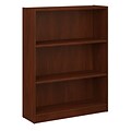 Bush Furniture Universal 3 Shelf Bookcase, Hansen Cherry (WL12474-03)