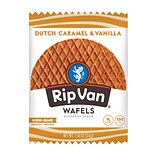 Rip Van Wafels® Non-GMO European Snack, Dutch Caramel and Vanilla, 12/Pack (RVW00334)