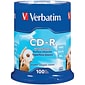 Verbatim 700 MB 80-Minute 52x CD-Rs, 100 Count Spindle (VTM94712)