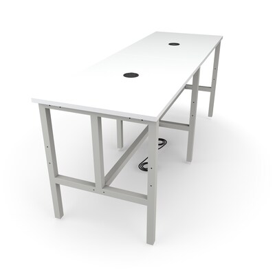 OFM 96 Laminate Endure Series Standing Height Table, White (9008-T-GRY-WHT)