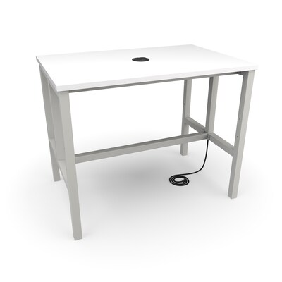 OFM 48 Laminate Endure Series Standing Height Table, White (9004-T-GRY-WHT