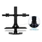 Mount-It! 28"W Electric Adjustable Standing Desk Converter with Dual Monitor Mount, Black (MI-7952)