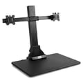 Mount-It! 28W Electric Adjustable Standing Desk Converter with Dual Monitor Mount, Black (MI-7952)
