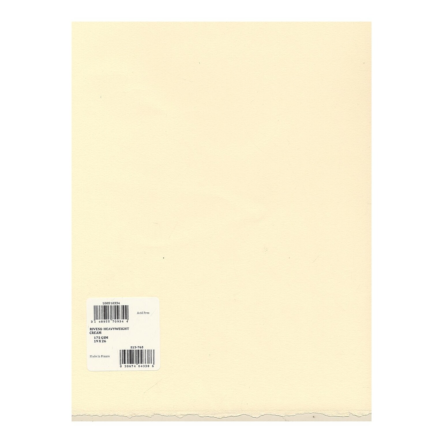 Arches Rives Heavyweight Paper buff 19 in. x 26 in. [Pack of 10](PK10-1795139)