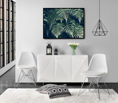 DHP Mid Century Modern Molded Chair, White (C011602)