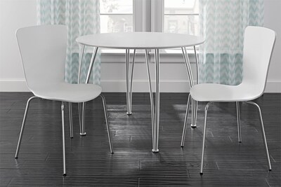 DHP Bentwood Dining Chairs, White, 2/Pk (C018102)