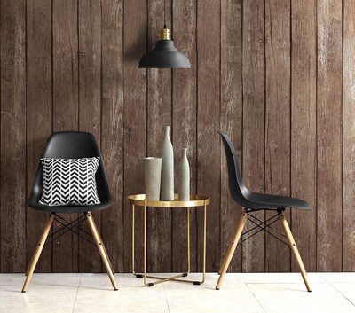DHP Mid Century Modern Molded Chair, Black (C012701)