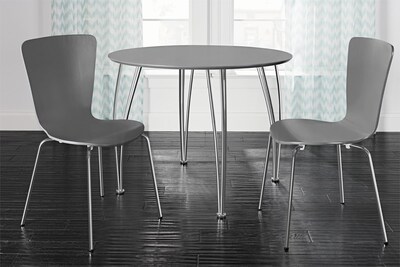 DHP Bentwood Dining Chairs, Gray, 2/Pk (C018112)