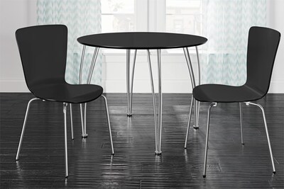 DHP Bentwood Dining Chairs, Black, 2/Pk (C018101)