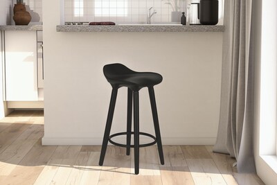 DHP Odessa Counter Stool, Black (S011701)