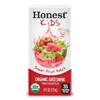 Honest Kids Super Fruit Punch  Juice Drink, 6 oz., 40 Count (524444)