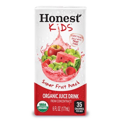 Honest Kids Super Fruit Punch  Juice Drink, 6 oz., 40 Count (524444)