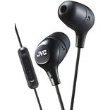 JVC HAFX38MB Marshmallow Inner-Ear Headphones with Microphone (Black)