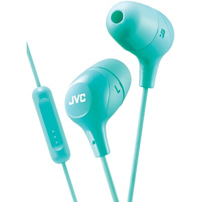 JVC HAFX38MG Marshmallow Inner-Ear Headphones with Microphone (Green)