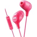 JVC HAFX38MP Marshmallow Inner-Ear Headphones with Microphone (Pink)