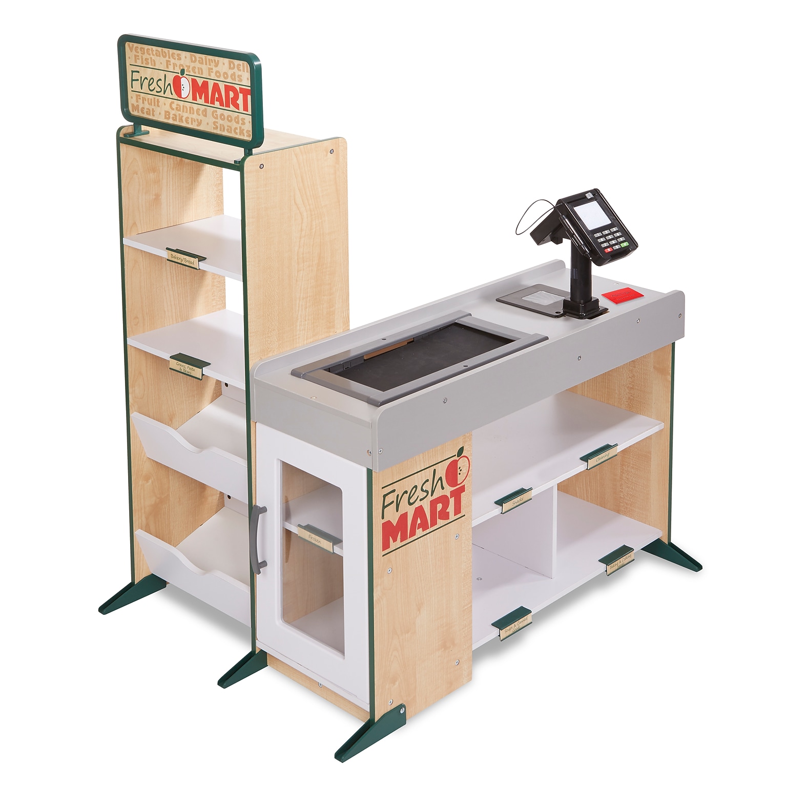 Melissa & Doug Freestanding Wooden Fresh Mart Grocery Store (9340)