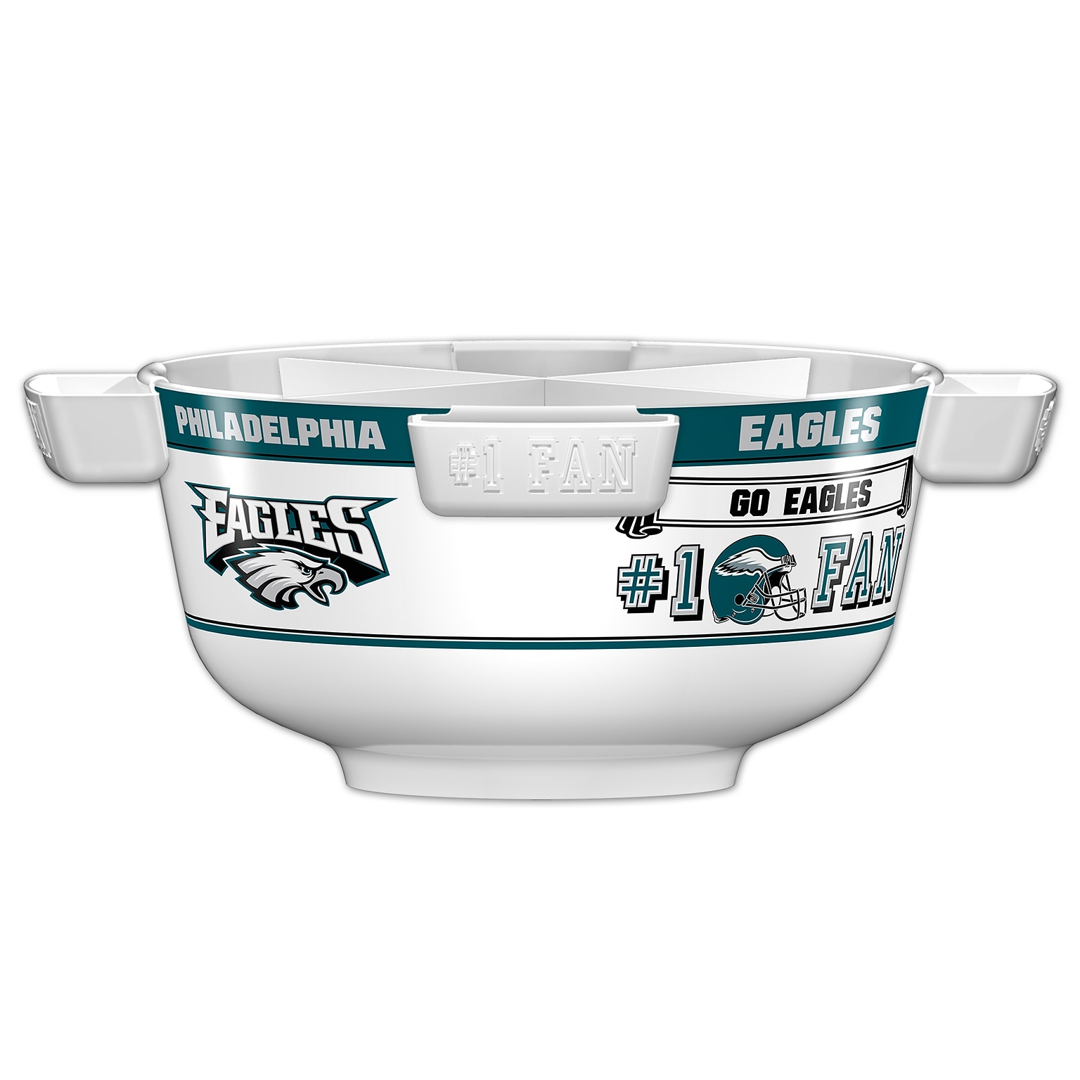 Fremont Die NFL Philadelphia Eagles Party Bowl Set, 14.5 Round (617258032495)