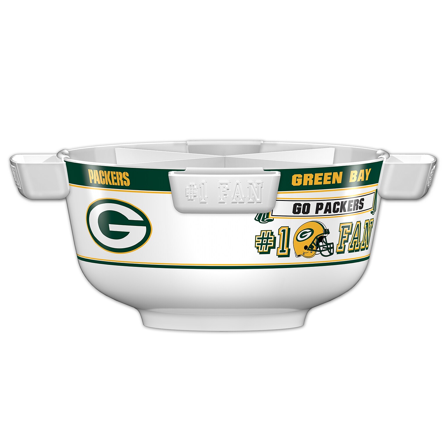 Fremont Die NFL Green Bay Packers Party Bowl Set 14.5 Round (617258032488)