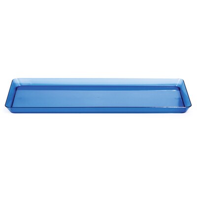 Creative Converting Translucent Blue Serving Tray