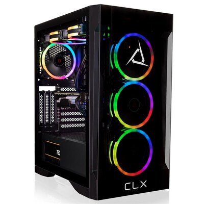 CLX SET TGMSETRTU3401BM Gaming Desktop Computer, Intel Core i7-13700KF, 32GB Memory, 1TB SSD, 4TB HDD