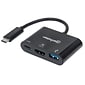 Manhattan® SuperSpeed 152037 USB-C to HDMI Docking Converter, Black