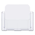 Deflect-O Single Compartment DocuHolder Magazine Size Literature Holder, 8.5 x 11, Clear Plastic (74001)