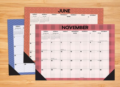 2024 Willow Creek Press Modern Geometric 2024 17 x 12 Monthly Desk Pad Calendar (40416)