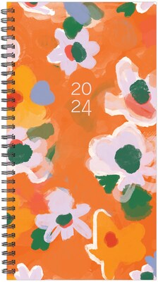 2024 Willow Creek Press Poppies 3.5 x 6.5 Softcover Weekly Spiral Planner (39670)