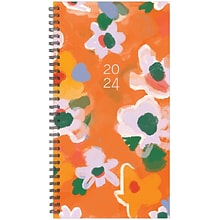 2024 Willow Creek Press Poppies 3.5 x 6.5 Softcover Weekly Spiral Planner (39670)