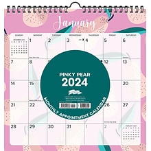 2024 Willow Creek Pinky Pear 12 x 12 Monthly Wall Calendar, Multicolor (40348)
